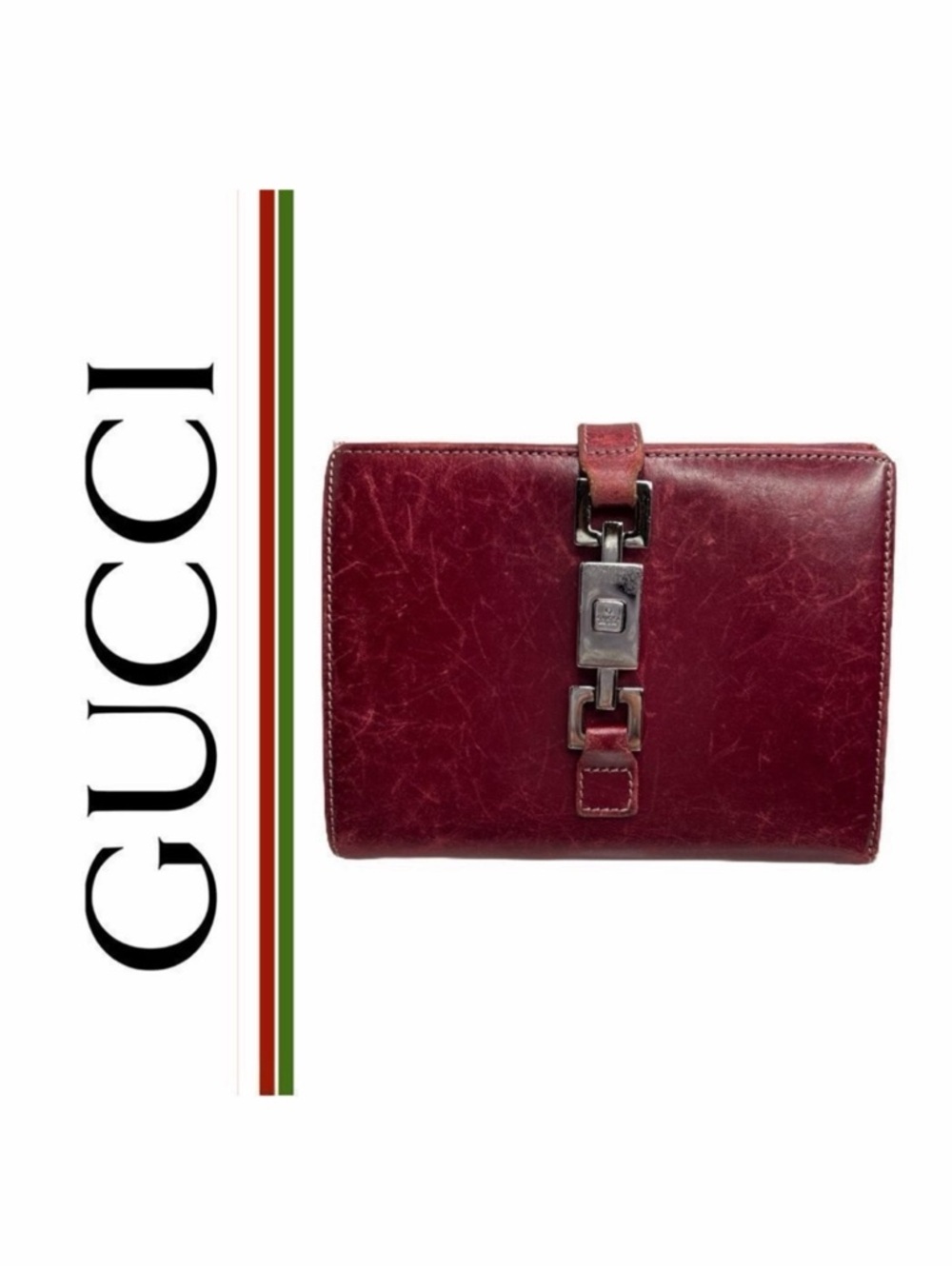 Gucci Authentic VINTAGE Jackie Leather Wallet